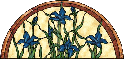 Blue Irises Arch