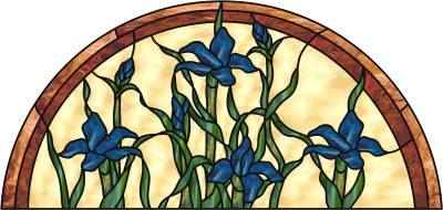 Blue Irises Arch