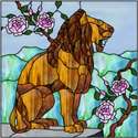 Lion and Roses