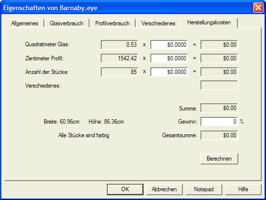 properties dialog box