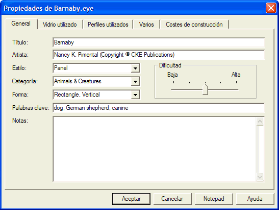 properties dialog box