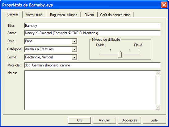 properties dialog box