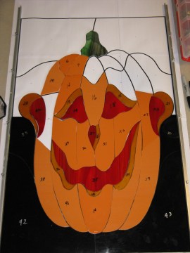 Halloween Jack O Lantern Quilt Pattern, Alphabet Soup by AD Designs