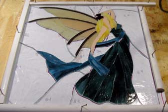 Stained Glass Window Hanging Su
ncatcher Panel _San Diego Glassart