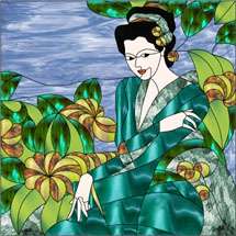 Geisha in Garden