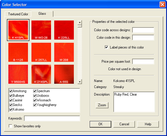 color selector