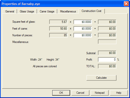 properties dialog box